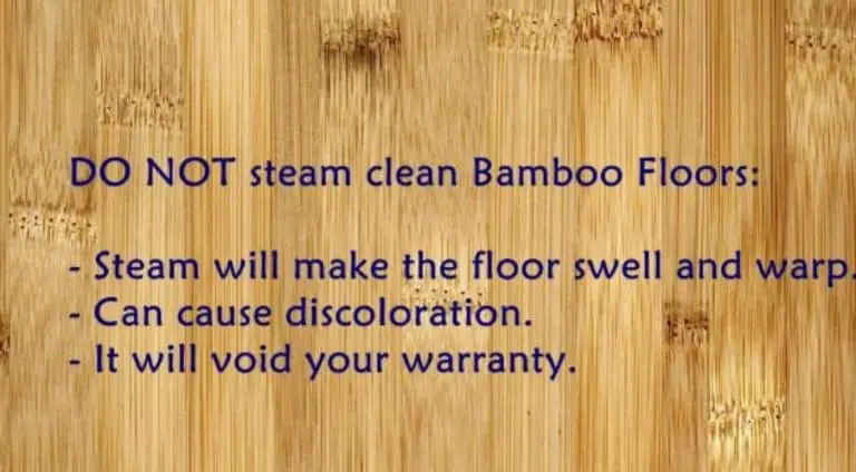 Do Not Steam Mop a Bamboo Floor