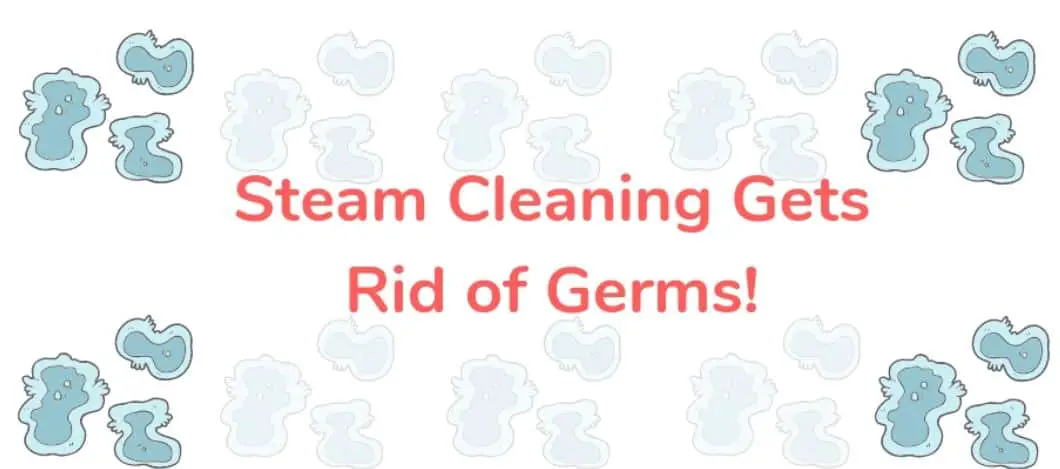 Steam cleaning kills germs